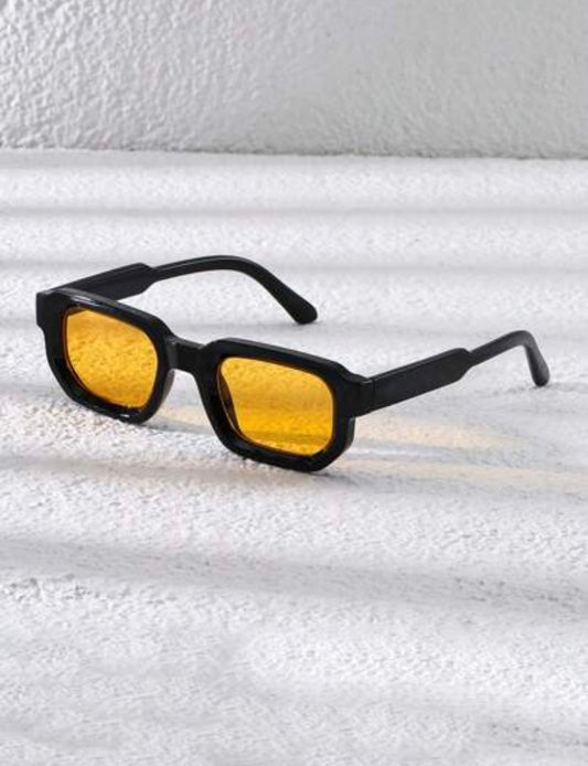 Lunette noir à vitre or